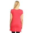 thumbnail image 4 of Women's Casual Solid Color Blouse Tunic Top Shirt, 4 of 4