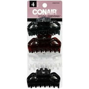 Conair Styling Essentials Medium Wide Jaw Clips, 1ct
