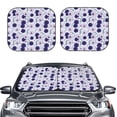 thumbnail image 2 of Balery 2 Piece Daisies Flowers Car Windshield Sun Shade|Foldable Front Windshield Shade for Car Front Window for Most Sedans SUV Truck-, 2 of 7