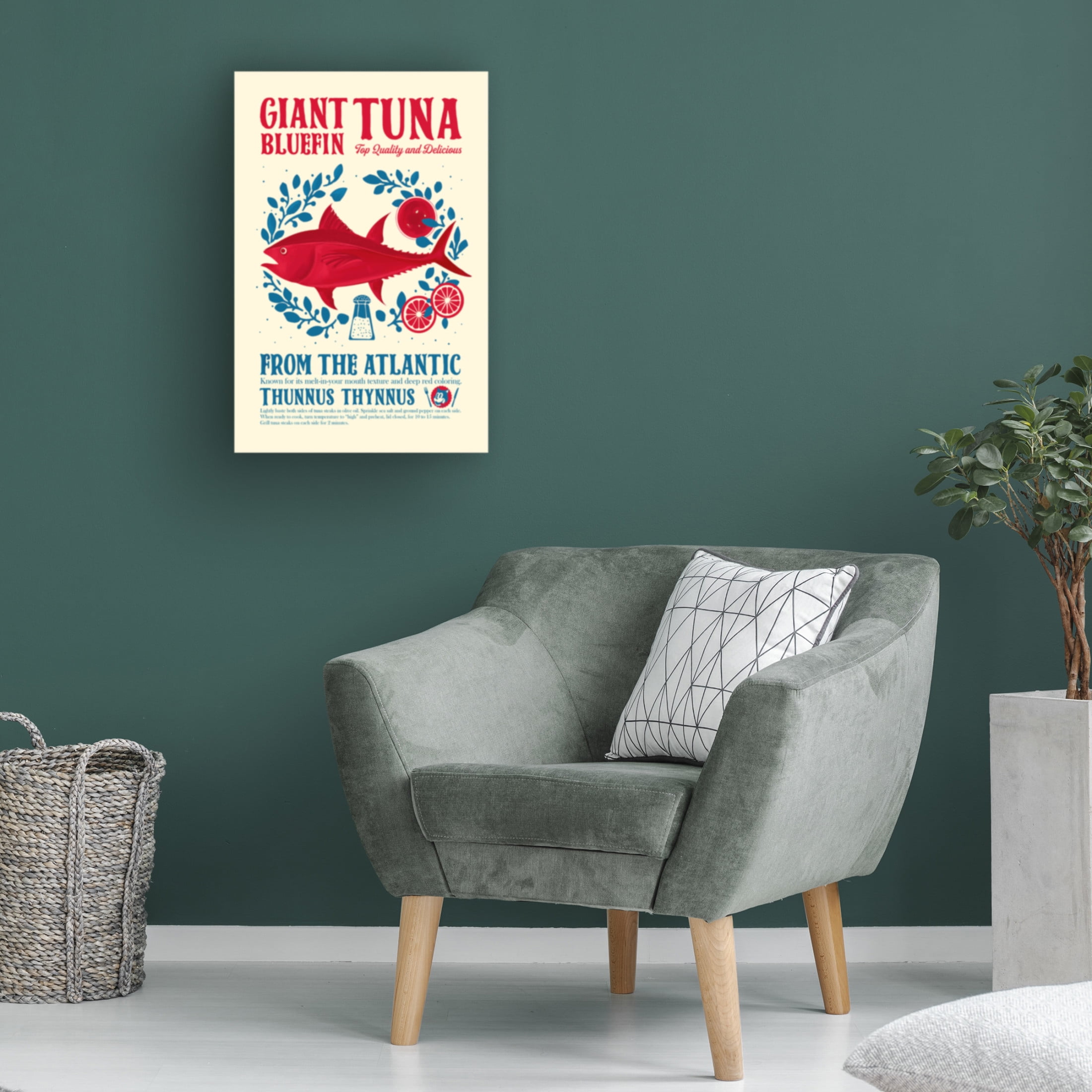 Trademark Fine Art Dionisis Gemos Tuna kitchen print Canvas Wall Art