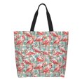 thumbnail image 1 of Balery Pink Flamingo Bolsa Tote Estilo Estético con Cremalleras, Bolsa de Hombro, Bolsa de Compras Grande y Plegable, 1 of 8