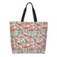 thumbnail image 1 of Disketp Pink Flamingo Bolsa Tote Estampada para Mujer, Bolso de Hombro y de Mano para Compras y Viajes, 1 of 8