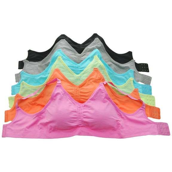 Angelina Wire-free Seamless Bra with Adjustable Closure (6-Pack)