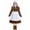 Coffee, variant on LUOGENLI Dress Kids European Festival Stage Play Rural Farm Dress Children's Clothing Maxi Dress with Shorts Underneath Coffee 14-16 Years