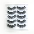 thumbnail image 2 of Pestañas con volumen y ligeras, pares, estilo visón, multipack de pestañas, 10 pares de pestañas postizas de visón, pestañas dramáticas de visón, 8D, 2 of 6