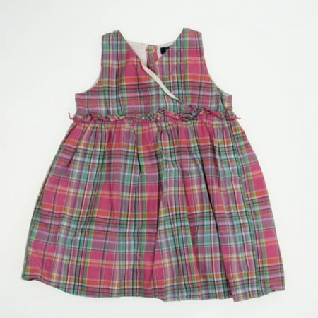 

Pre-owned Ralph Lauren Girls Pink | Plaid Dress size: 18 Months