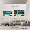 thumbnail image 4 of Elephant Stock Phi Phi Island Beach Wall Art - Horizontal Multi Panel Canvas - Living Room Wall Decor - Beach Multi Panel - Beige And Turquoise Decor - 65" x 42", 4 of 8