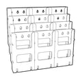 thumbnail image 1 of Azar 252323 12-Pocket Bifold Size Wall Mount Display, 1 of 3