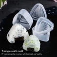 thumbnail image 3 of Ensemble de 6 Pcs en Forme de Sushi pour Nigiri Onigiri, Forme de Triangle de Riz Sushi Forme Triangle 2 Tailles 7.7cm 6.6cm, 3 of 5