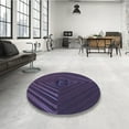 thumbnail image 4 of Ahgly Company Machine Washable Indoor Rectangle Transitional Deep Periwinkle Purple Area Rugs, 5' x 7', 4 of 7