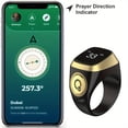 thumbnail image 4 of TBSoon Prayer Smart Ring - Lucky Ring, Watch Ring, With Prayer Counters, 5 Prayer Time Reminders, Prayer Direction Indicator Guide, Long Battery Life, OLED Display, Azan Alarm Clock, Beads Ring -, 4 of 15