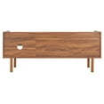 thumbnail image 7 of SAFAVIEH Safiya 2-Shelf Media Stand Walnut / White, 7 of 7