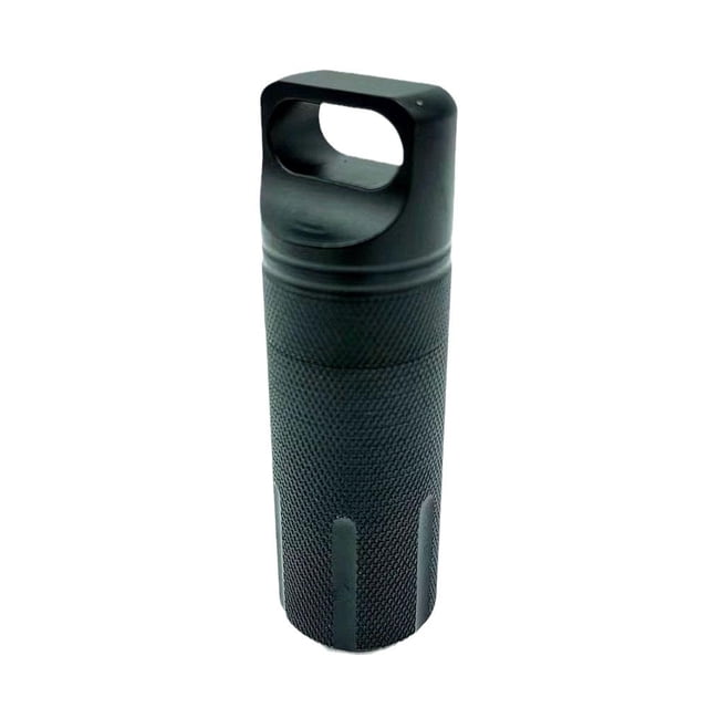 Waterproof Metal Medicine Pill Box Case Bottle Holder Container Keychain J2D8