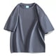 thumbnail image 1 of pstuiky Camisa de manga corta para hombre, Camisa informal holgada de manga corta con solapa de color liso para hombre, estilo oversize, con cuello vuelto y manga corta camisetas de hombre xl, 1 of 7