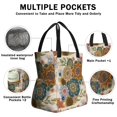 thumbnail image 3 of Boho Bohemia Flower Drawstring Lunch Bag Women - Drawstring Lunch Bag Insulated for Work Office - Stain-Resistant Large Lunchbags for Women with Multi-Pockets, 3 of 6
