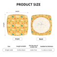 thumbnail image 6 of Haiem Flowe Chicken Printed Square Couch Cushion Covers, Floral Sofa Cushion Covers Replacement, Stretch Couch Covers for Couch-16.9in, 6 of 9
