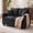 Black, variant on Daeorio 52" Upholstered Sofa,Loveseat Cloud Couch Comfy Chenille 2 Pillows for Small Spaces,Living Room,Bedroom and Apartment(Beige)