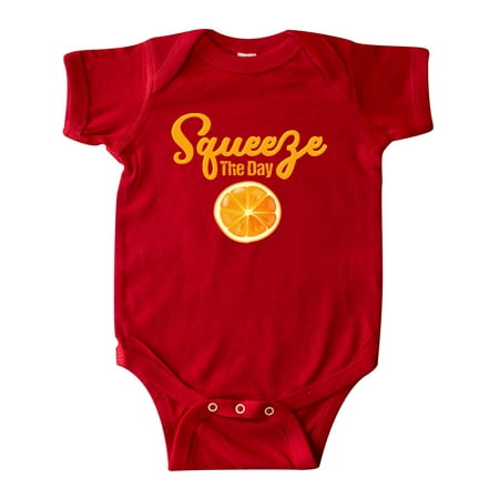 

Inktastic Orange Squeeze The Day Gift Baby Boy or Baby Girl Bodysuit