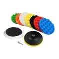 thumbnail image 2 of Kit De 10 Almohadillas De Pulido Y Encerado Con Esponja Para Pulidora De Coche Con Adaptador De Taladro, Esponja Profesional Y Almohadillas De Lana, Mejora La Ligereza De Forma, 2 of 3