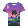 thumbnail image 5 of Tops de Ajuste Suelto para las Mujeres Sudadera de Manga Corta, Camiseta Casual Impresa para el Uso Diario de Primavera Y Otoño, 5 of 5