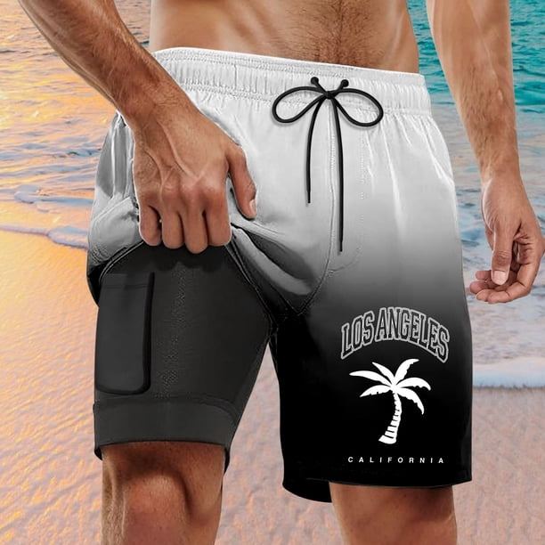 WILLBEST Bañador Corto Informal para Hombre, Pantalones Cortos de Tabla Seca para Hombre