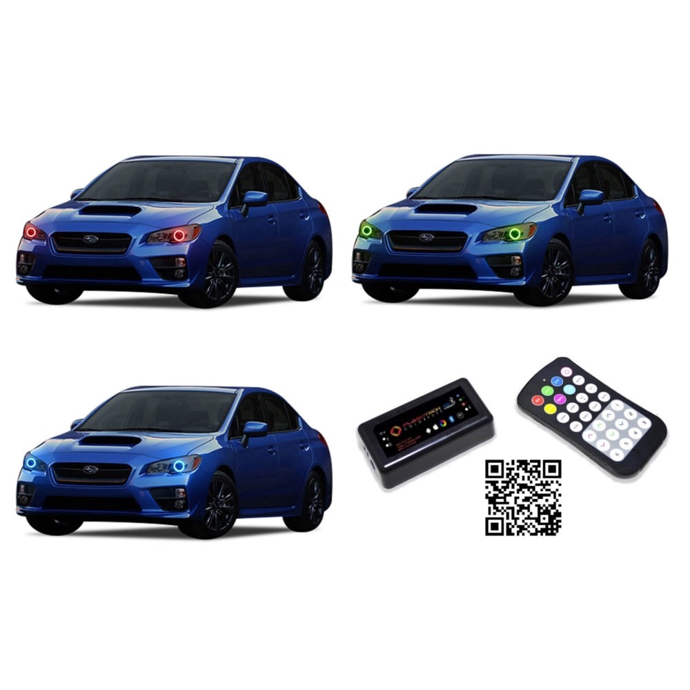 Flashtech LED RGB Multi Color Halo Ring Headlight Kit For Subaru ...