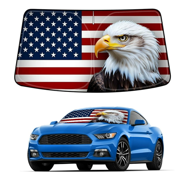 Sombrilla para Parabrisas Bestview Águila Americana para Ford Mustang