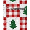 thumbnail image 5 of Pack of 2 Outdoor Pillow Covers, Green Christmas Tree and Red Plaid Waterproof Square Throw Pillowcase Cushion Decorative Pillow Covers for Couch Patio Tent, 18x18 in, 5 of 6
