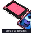 thumbnail image 6 of Dteck with Shoulder Strap Case for Apple iPad Air 4th Generation (2020 Released) 10.9-inch,Shockproof Armor Rubber Hybrid Hard iPad Pro 11" 2020/2018 Protective Shell Kickstand Cover,Black+Rose, 6 of 6