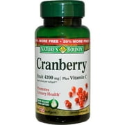 6 Pack Nature's Bounty Cranberry Fruit 4200 mg Plus Vitamin C Softgels 120 Each