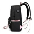 thumbnail image 2 of USB Backpack School Book Bags Fans Travel Bags Laptop Chain Headphone, 2 of 6