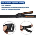 thumbnail image 4 of Zeeyh Ratchet Tie Down Straps 1 PCS 3m*25mm Load Capacity 350lbs, Quick-adjust Heavy Duty Lashing Strap Tensioning Belts for Securing Goods or Luggage on Trucks,Kayaks,Motorbikes, 4 of 7