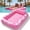 Pink, variant on Welan Inflatable Tanning Pool Lounger Float, 70" x 46" Large Suntan Sun Tan Tub for Adults, Tanning Chair, Bed Blow up, Raft Lounge Floatie, Pink