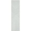 thumbnail image 5 of SAFAVIEH Cambridge Lilly Diamond Striped Wool Area Rug, Light Blue/Ivory, 3' x 5', 5 of 10