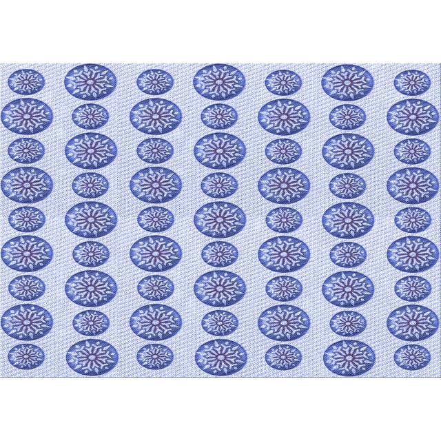 Ahgly Tapis Rectangulaire Lavable en Machine Intérieur Transitionnel Bleu Ciel, 7 Pieds x 10 Pieds