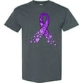 thumbnail image 3 of Inktastic Alzheimer's Awareness Purple Ribbon Made of Heart T-Shirt, 3 of 5