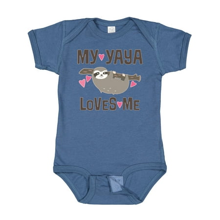 

Inktastic My Yaya Loves Me Sloth Gift Baby Girl Bodysuit