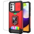 thumbnail image 1 of LAICAIW Galaxy A03S,Design for Samsung A 03S Phone Case with Screen Protector Card Holder Stand Kickstand Heavy Duty Slim Shockproof Hybrid Rugged Drop Protective Cover for Women Men Girls 6.5 inch, 1 of 6