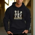 thumbnail image 5 of Men's 330g 100% Cotton Halloween Skull Pattern  Casual Pullover Drawstring Hoodie With Pocket, 5 of 16