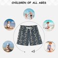 thumbnail image 6 of Striped Pattern with Small Flowers Swim Trunks Board Shorts Beach Pants Bathing Bottoms L, 6 of 8