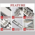 thumbnail image 3 of 2pcs 20cm Drawer Slider Runner Close Slides Ball Bearing Rail Cabinet Hardware, 3 of 3