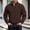 Brown, variant on Men Quarter Zip Pullover Sweatshirt Slim Long Sleeve Lapel Fashion Fall Casual Daily Tops Army Green L