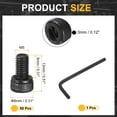 thumbnail image 2 of 50 Pack Hex Socket Head Cap Screws Bolts, M5x8mm 304 Stainless Steel Socket Drive Machine Screws Bolts with Hex Wrench, Black, 2 of 6