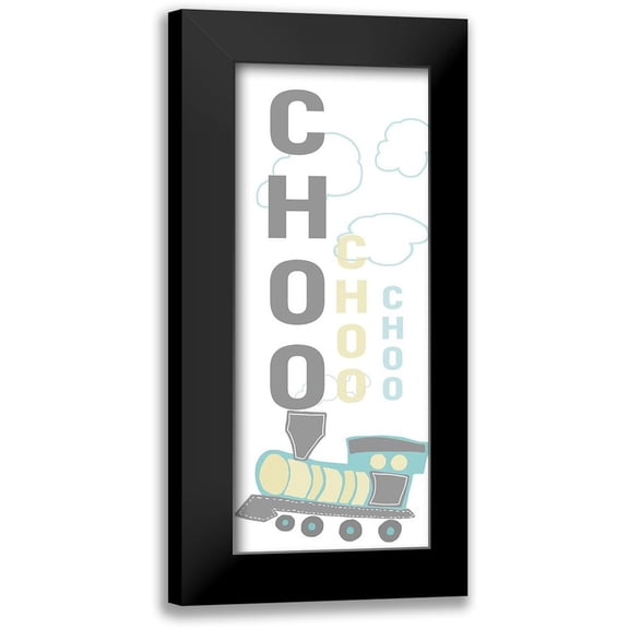 Quach, Anna 8x14 Black Modern Framed Museum Art Print Titled - Choo Choo Train