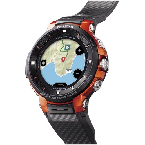 Casio Pro Trek Smart Smartwatch Orange Orange Walmart Com Walmart Com