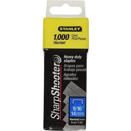 

Stanley TRA709T 9/16 Narrow Crown Staples (1000 ct Pack)