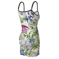 thumbnail image 6 of Ladies Elegant Sling Sleeveless Sexy Dress flowers, 6 of 6