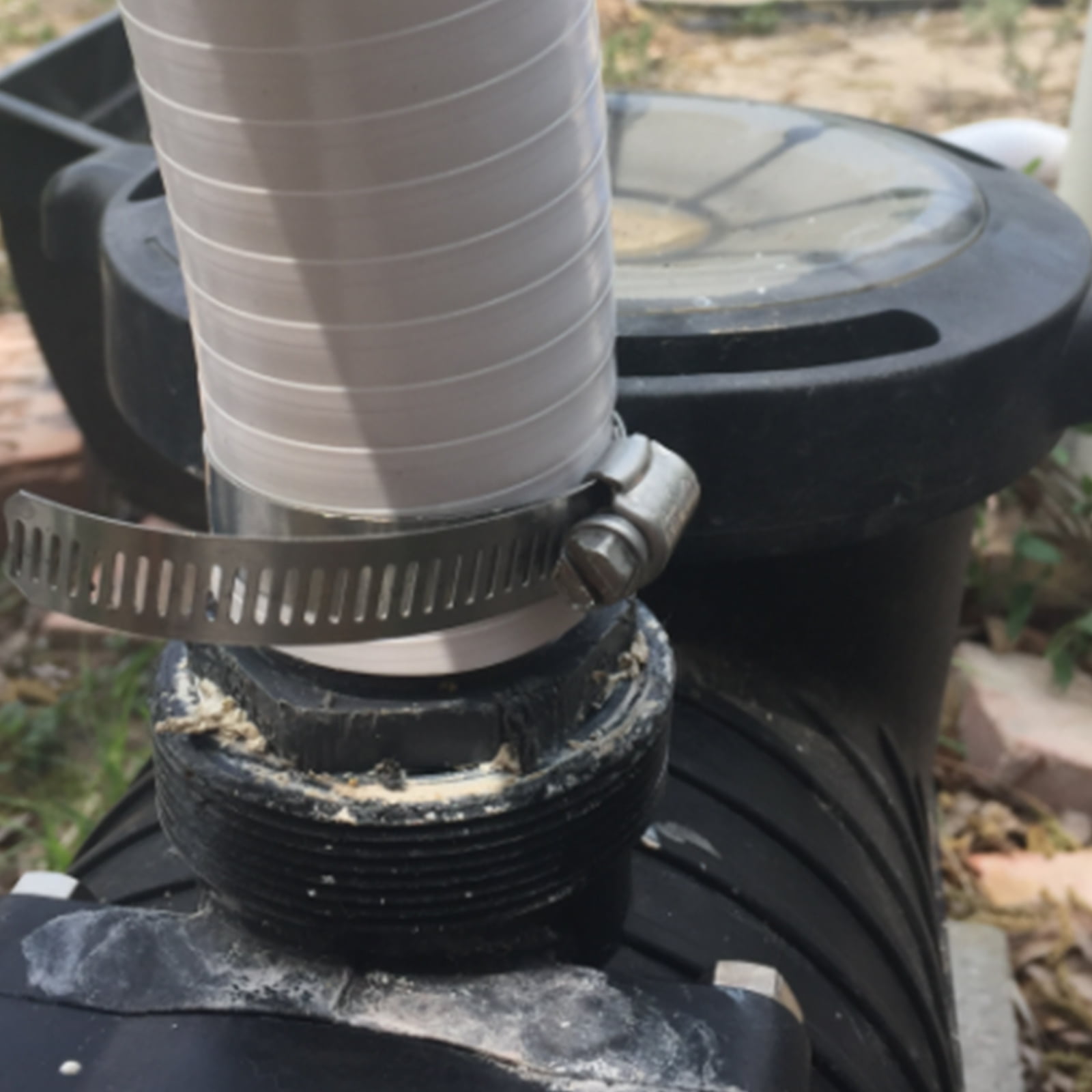 Flexible PVC Pipe1.5" Dia Black PVC Pipe,1.5" x50 feet Pool Hose,Spa Hose Tubing for Koi Ponds, Pond Tubing,Irrigation and Water Gardens,With 2PCS Stainless Steel Clamps