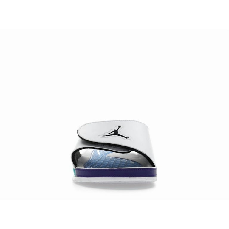 Jordan Men's Hydro 5 Retro Slide White New Emerald Grape Ice