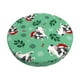 thumbnail image 1 of Disketp Christmas French Bulldog Funda Redonda para Taburete, Funda de Cojín para Silla de Bar Suave y Elástica-12 inch, 1 of 7